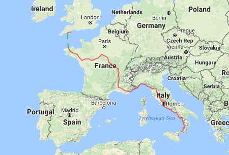 The route