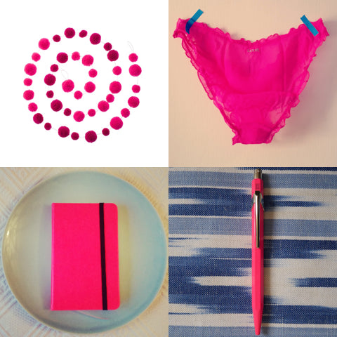 Neon pink present ideas