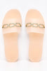 Nude Jelly Sliders with Diamante Links