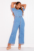 Petite Midwash Square Neck Wide Leg Jumpsuit