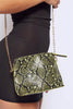 Green Snake Pu Rectangle Bag