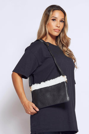 Black Pu Rectangle Bag