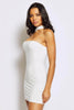 White Slinky Choker Bodycon Dress