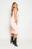 Peach Ribbed Maxi Dress