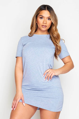 Grey Jersey T.Shirt Dress