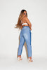 Plus+ Colour Block Mom Jeans