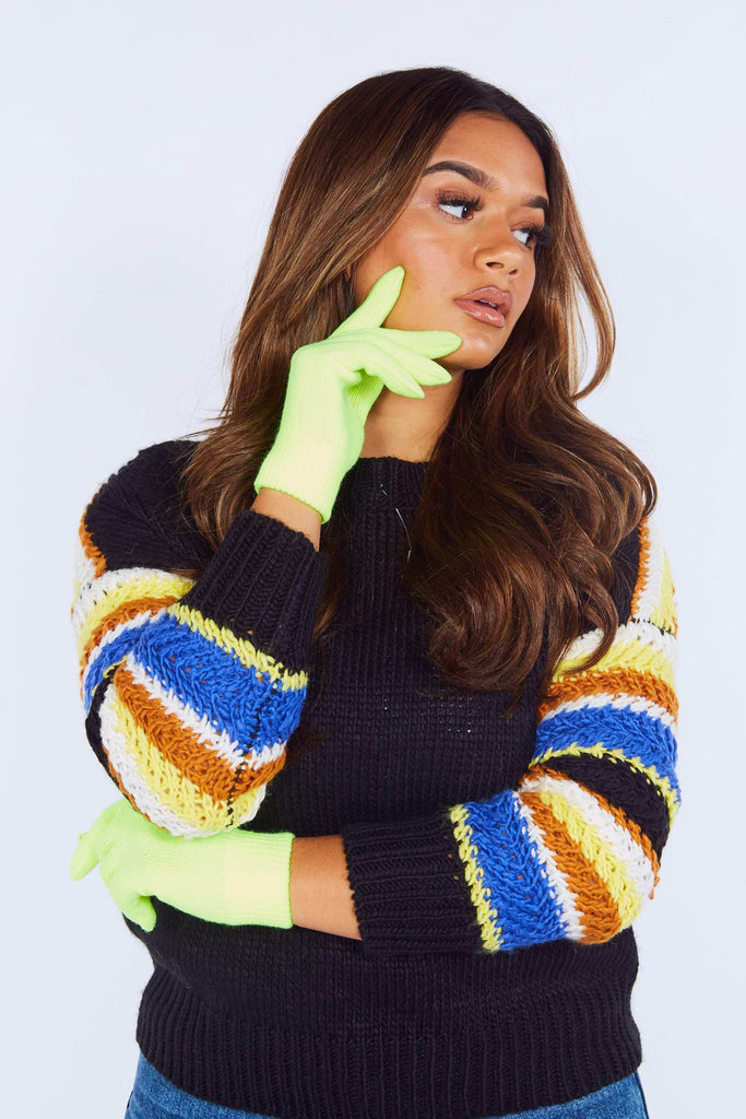 Neon Yellow Magic Gloves