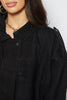 Black Oversized Pocket Draw Cord Jacket