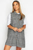 Dogtooth Sleeveless Oversize Shacket