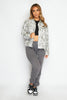 Plus+ White Snake Printed Jacket