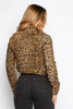 Leopard Textured Biker Jacket