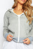 Light Grey Zip Up Hoodie