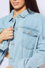 Unisex Oversized Mid Wash Overlay Denim Jacket