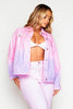 Pink Denim Oversized Denim Jacket