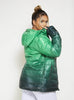 Regatta Green Hooded Puffer Jacket