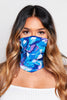 Blue Printed Fabric 10 Ways to Wear Mask