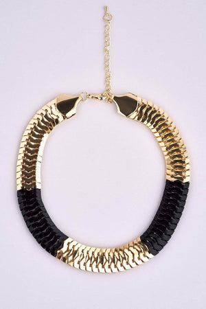 Black & Gold Chain Choker