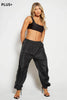 Plus+ Black Side Panel Shell Joggers