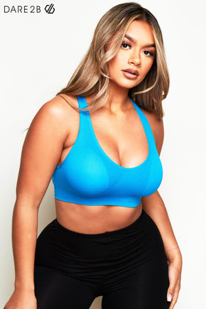 Dare 2B Commemce Sports Bra in Blue Jewel