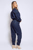 Tall Dark Wash Cinched Waist Utility Jumpsuit