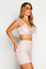 Pink Organza Bralet & Mini Skirt Co-ord