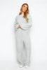 Grey Knit Crop Jumper & Wide Trouser Co-ord