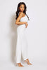 White Trousers with Gold Chain & Cami Crop Top Co-ord