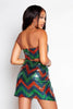 Multicoloured Sequin Wrap Skirt & Bandeau Top Co-ord