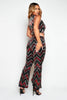 Red Sequin Wrap Top & Flare Trouser Co-ord