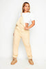 Unisex Stone Cord Relaxed Fit Dungaree
