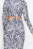 Zebra Print Tie Back Crop Top & Midi Skirt Co-ord