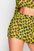 Yellow Cheetah Printed Sheer Beach Shorts