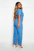 Petite Midwash Square Neck Wide Leg Jumpsuit