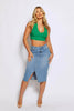 Emerald Green Rib Halter Neck Top