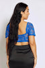 Cobalt Lace Bardot Corset Crop Top