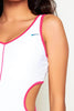 Nike Sphere Dry White Cut Out Tank Top