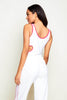 Nike Sphere Dry White Cut Out Tank Top