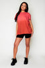 Petite Ombre Pink Tie Dye Long T-Shirt