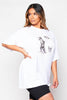 NHS White Graphic Printed Heroes T.Shirt
