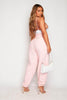 Plus+ Light Pink Denim Joggers