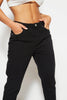 Petite Black Denim Sraight Leg Jeans