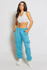 Petite Blue Cargo Joggers