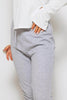 Grey Frill Hem Joggers