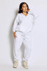 White Oversize Casual Joggers