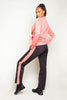 Puma Slim Fit Black & Coral Track Pants