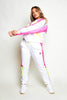 Puma White Colour Block Retro Pants