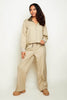 Nike Beige Wide Leg Track Pants