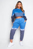 Petite Blue Ombre Oversized Joggers