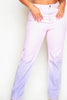 Pink Ombre High Waist Straight Leg Denim Jeans