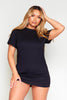 Black Basic T-Shirt Dress